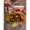Comanda Florarie Huedin Florisis Pachet promo 11 lalele ursulet praline