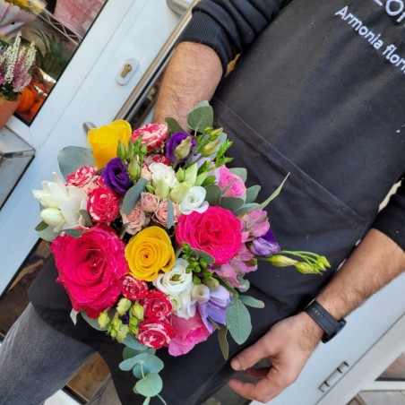 Florisis Huedin Buchet mireasa colorat de vara
