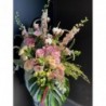 Florisis Huedin Buchet volumetric monstera si capsule de bumbac